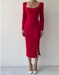 Фустан - код 37111 - 4 - црвена