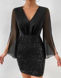Фустан - код 55030 - 1 - црна