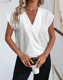 Блуза - код 61048 - 2 - бело