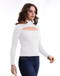 Блуза - код 10450 - бело