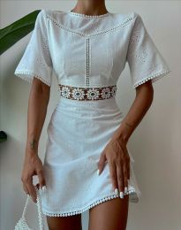 Фустан - код 22004 - S - бело
