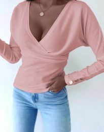 Блуза - код 8488 - 3 - розова