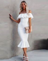 Фустан - код 9726 - 2 - бело