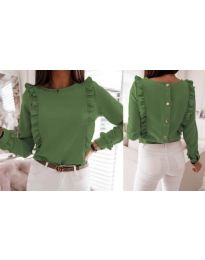 Блуза - код 4171 - зелена