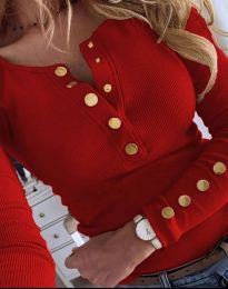 Блуза - код 5815 - 2 - црвена